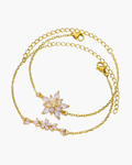 Bracelets fleurs d'or