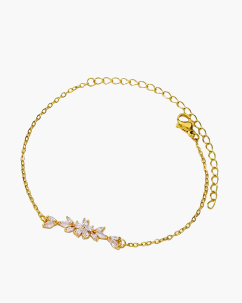 Bracelets fleurs d'or
