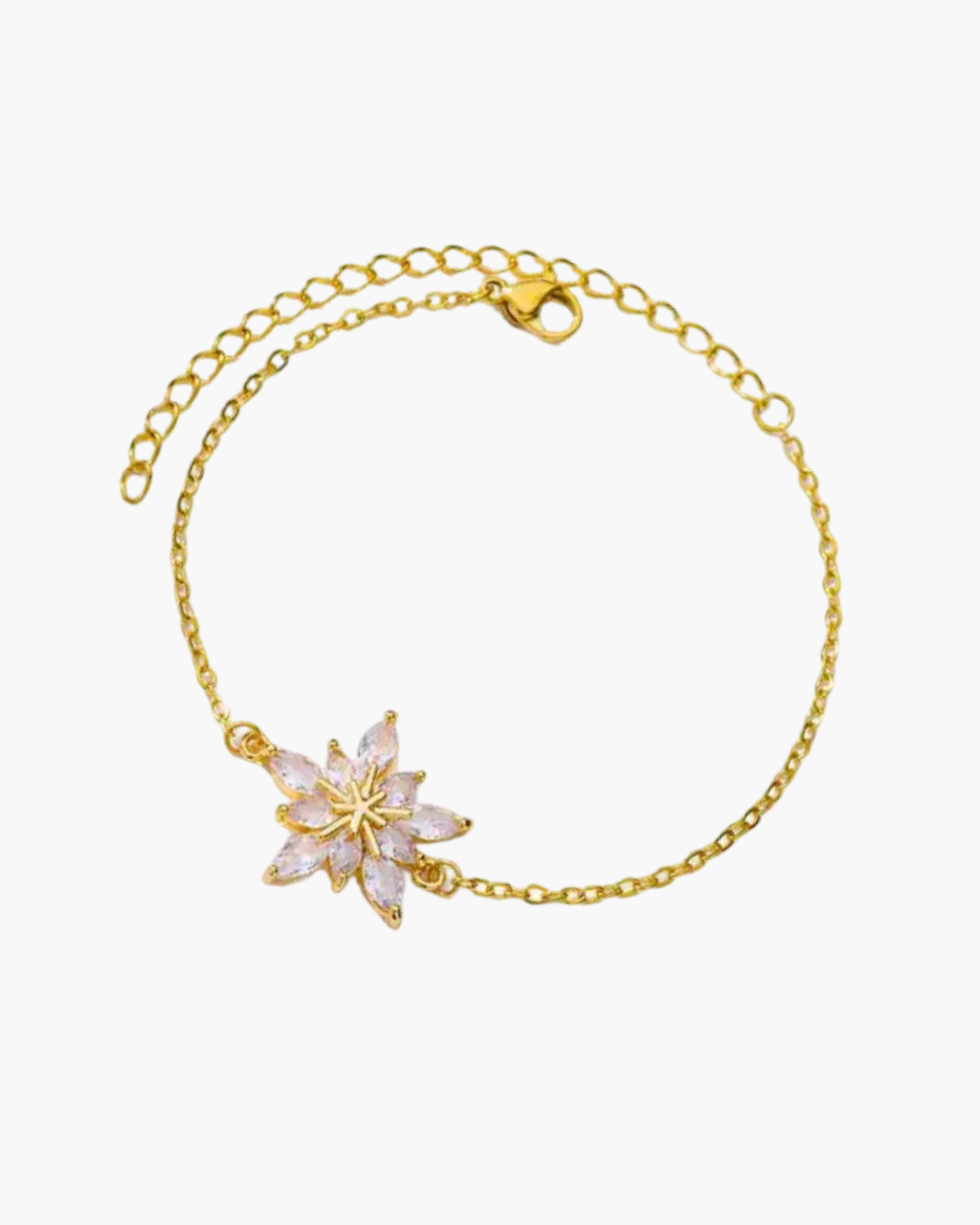 Bracelets fleurs d'or