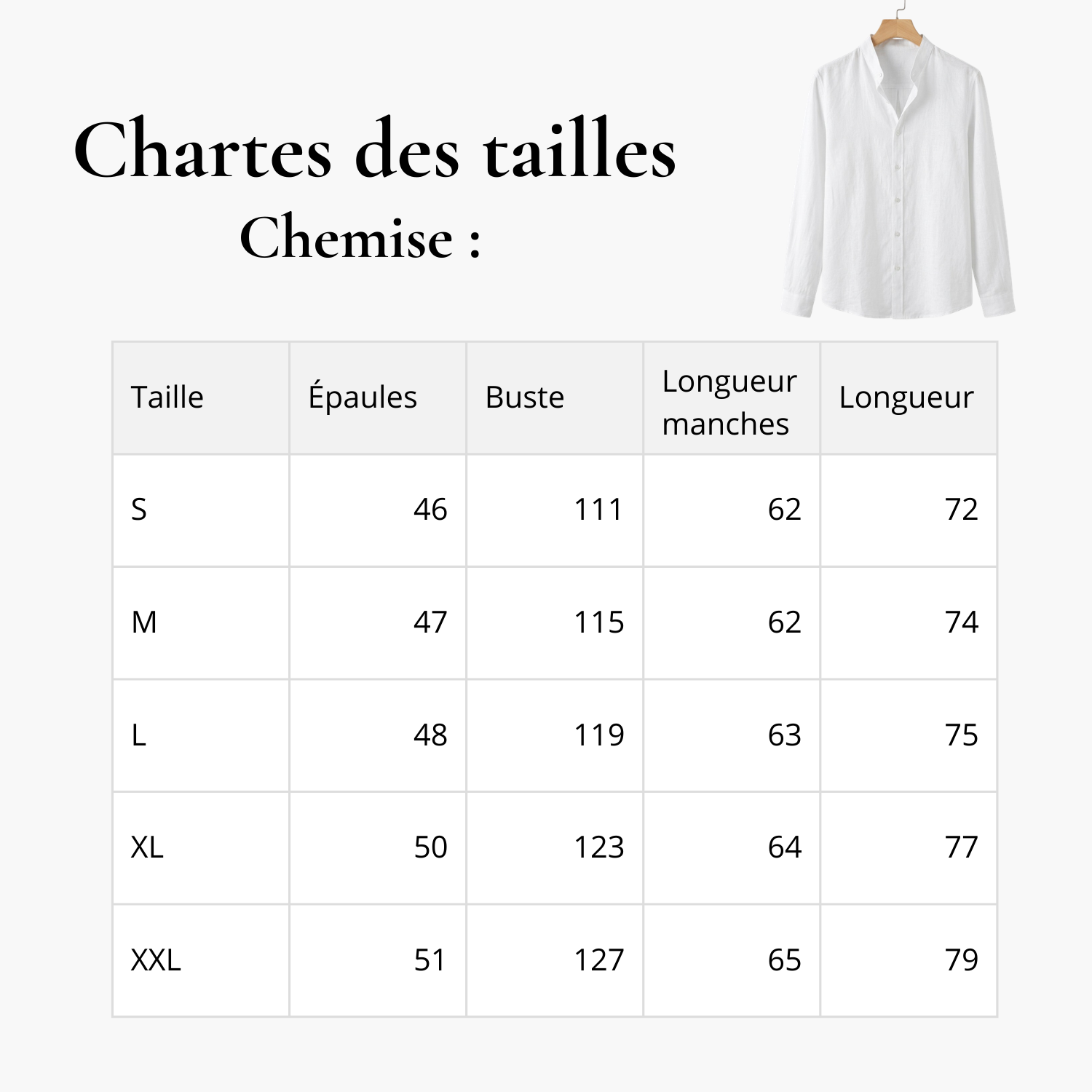 Chemise : Soleil de lin