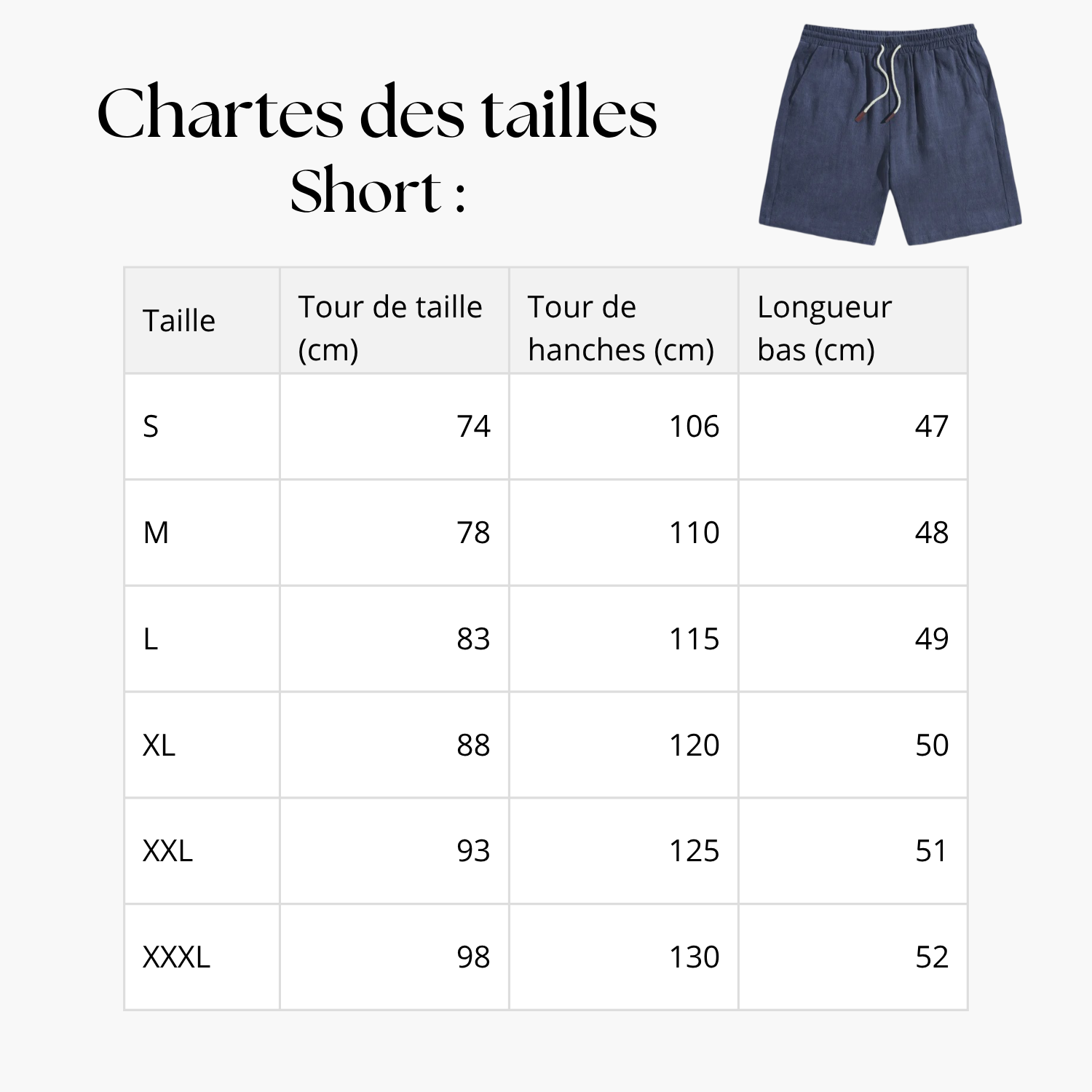Le short marin