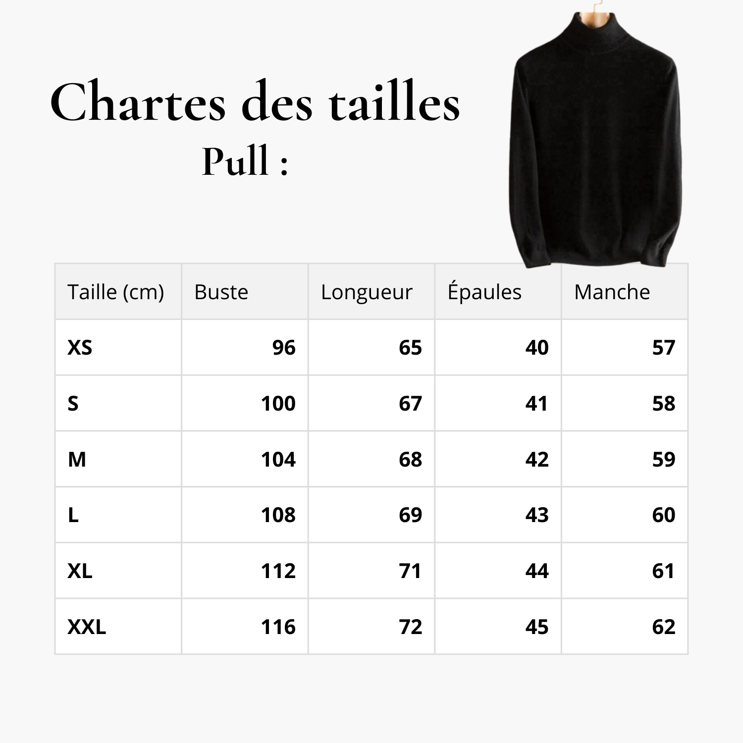 Pull : Col sombre